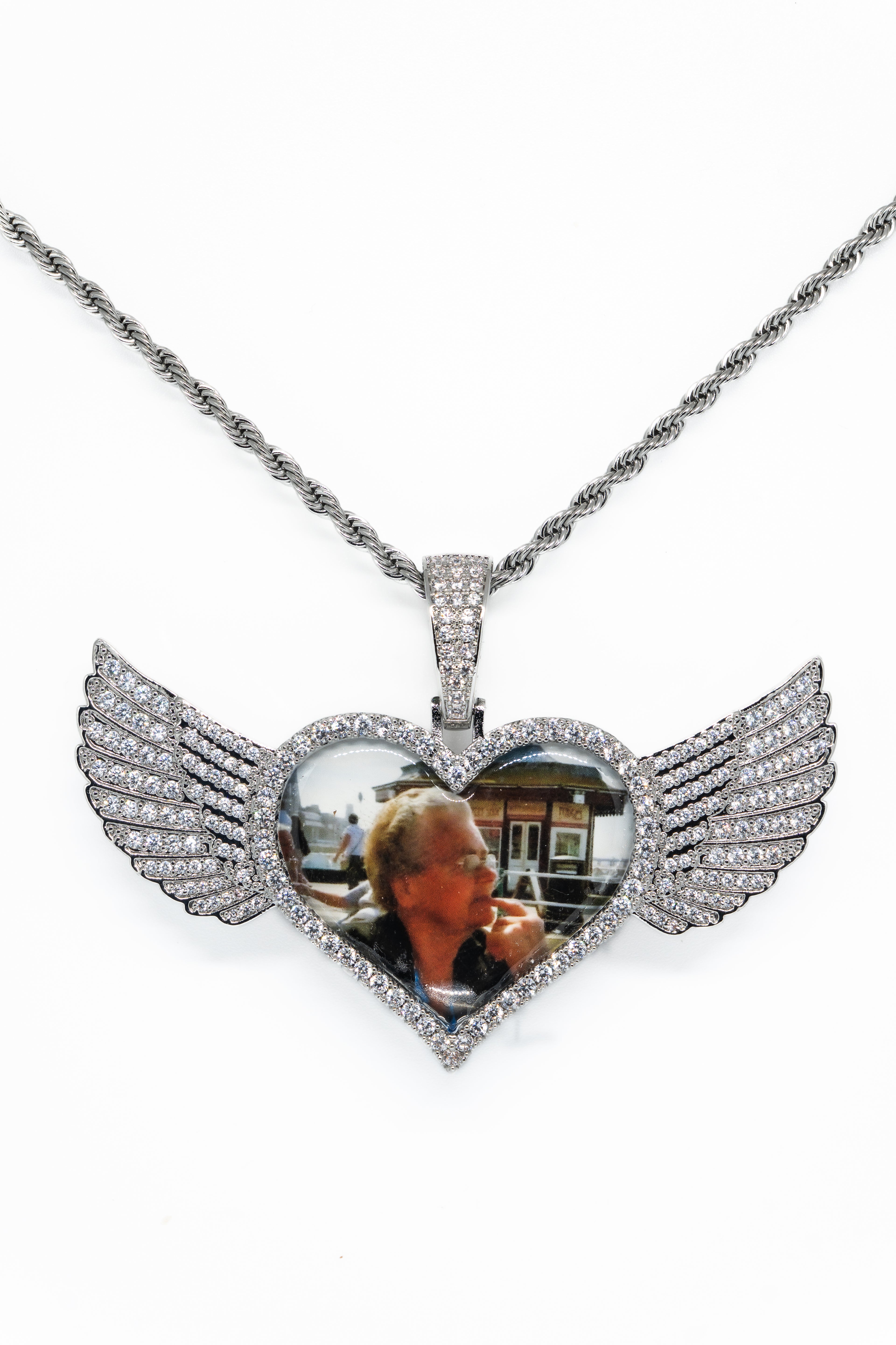Wing Heart Picture  Pendant