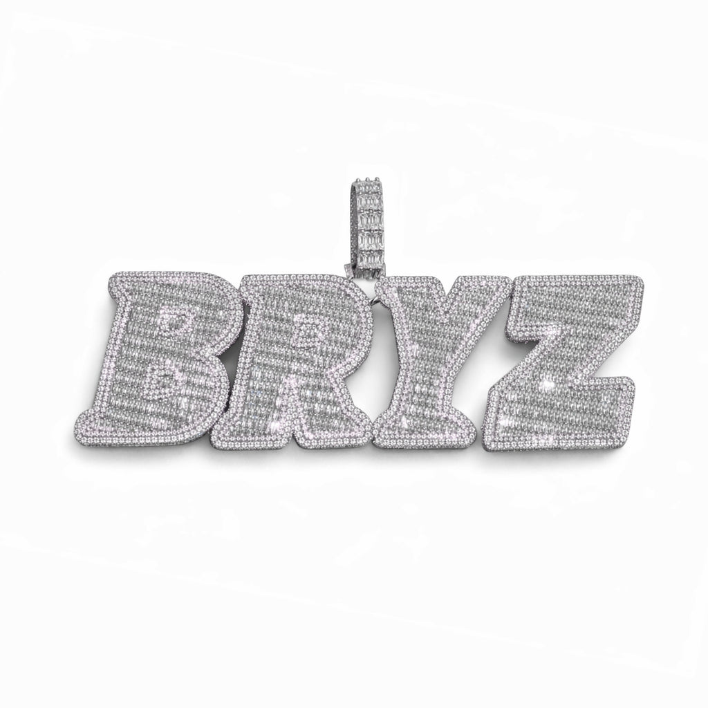 Personalised Baguette Letter Pendant