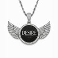 DESIRE Angel Wing Custom Photo Pendant Necklace